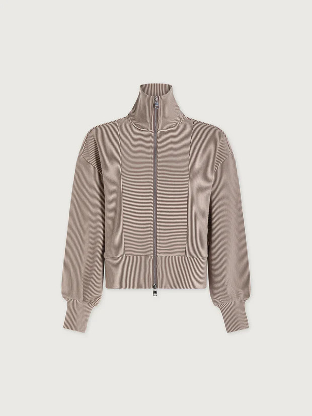 Gibbs Zip-Through SweatA ribbed design and chic high neckline make the Gibbs sweatshirt a staple ... | Varley US