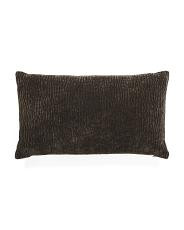 14X24 Textured Bubble Velvet Lumbar Pillow, Polyester | TJ Maxx