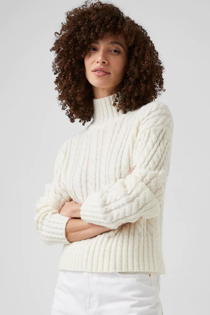 Jacqueline Cable High Neck Sweater | French Connection (US)