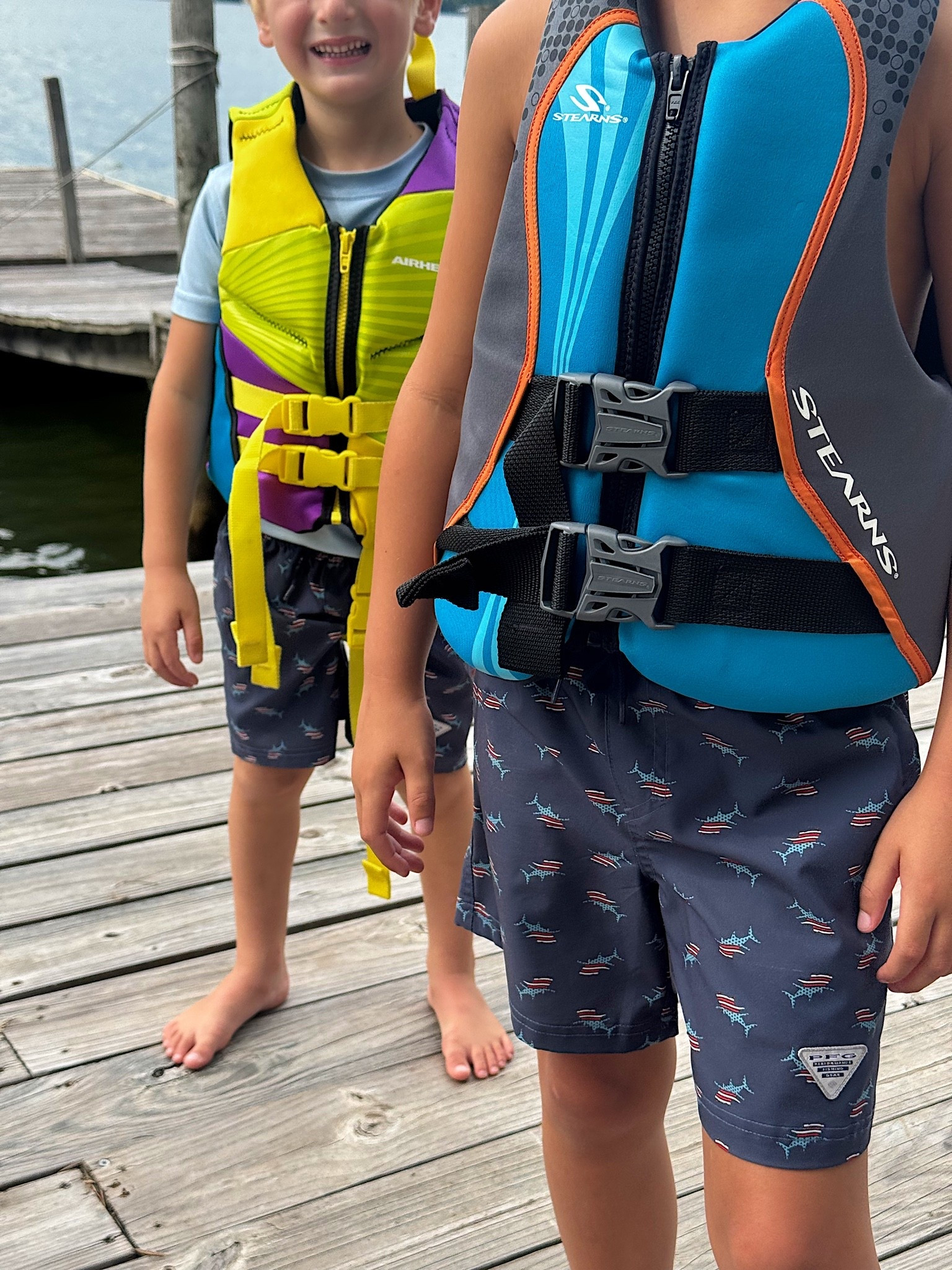 Boating life jackets for the kids that are comfortable to wear all day + dry fast. Boys upf 50+ swim trunks great for the beach and the lake!

#LTKmomlife #LTKKids
