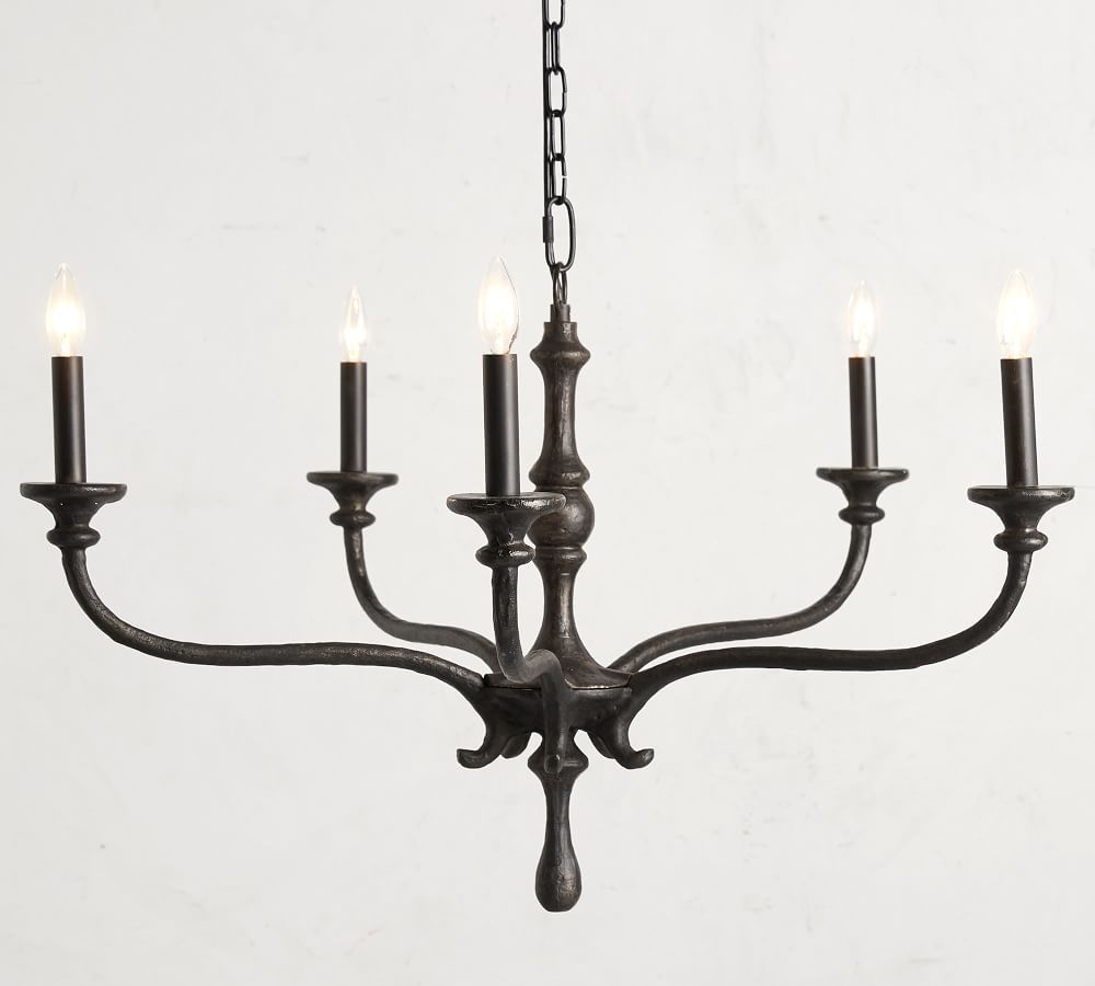 Lockhart Forged Iron Chandelier | Pottery Barn (US)
