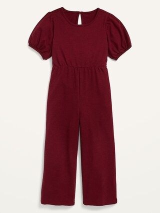 Balloon-Sleeve Jacquard Jumpsuit for Girls | Old Navy (US)