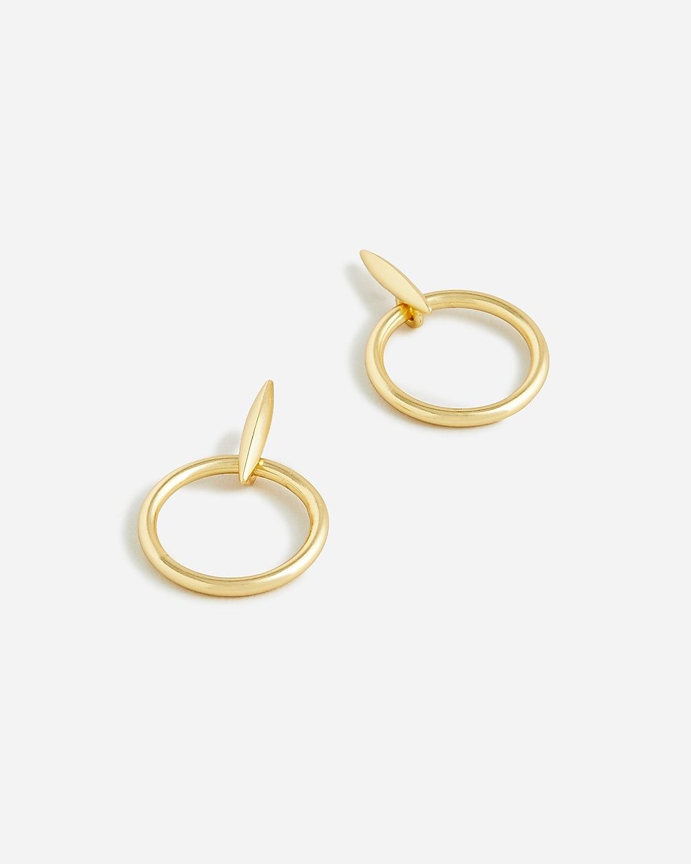Dainty circular drop earrings | J.Crew US