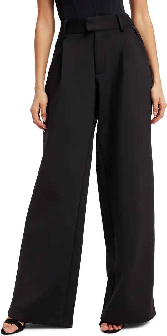 Scuba Pleated Trousers | Nordstrom