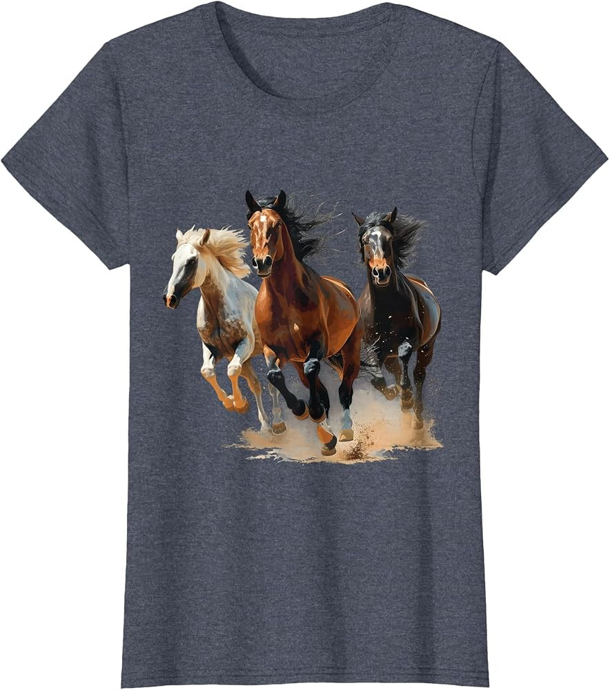 Vintage Horses Lover Graphic for Men Women Boys Girls T-Shirt | Amazon (US)