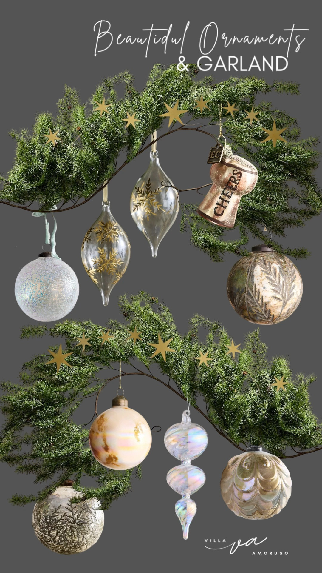 🎄 Anthropologie Ornaments & Garland! ✨

The most beautiful Anthropologie ornaments and realistic garland have landed on my LTK! If you’re looking to add that elegant, heirloom quality to your Christmas tree this year, these are the pieces you need.
I’m loving the vintage-inspired glass ornaments (the teardrop shapes and that marbled finish are perfection!) and the CHEERS ornament is the cutest addition for a festive bar cart or celebratory tree. The garland is so full and realistic!

Don't wait, these gorgeous pieces are selling out fast!

 #Anthropologie #AnthroHome

#LTKHoliday #LTKHome #LTKSeasonal