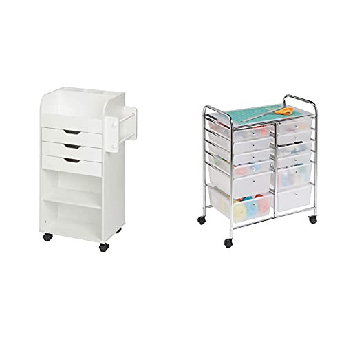 Honey-Can-Do Craft Storage Cart and Rolling Storage Cart with Drawers | Amazon (US)