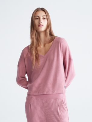 Performance Ribbed Open V-Neck Pullover Sweater | Calvin Klein | Calvin Klein (US)