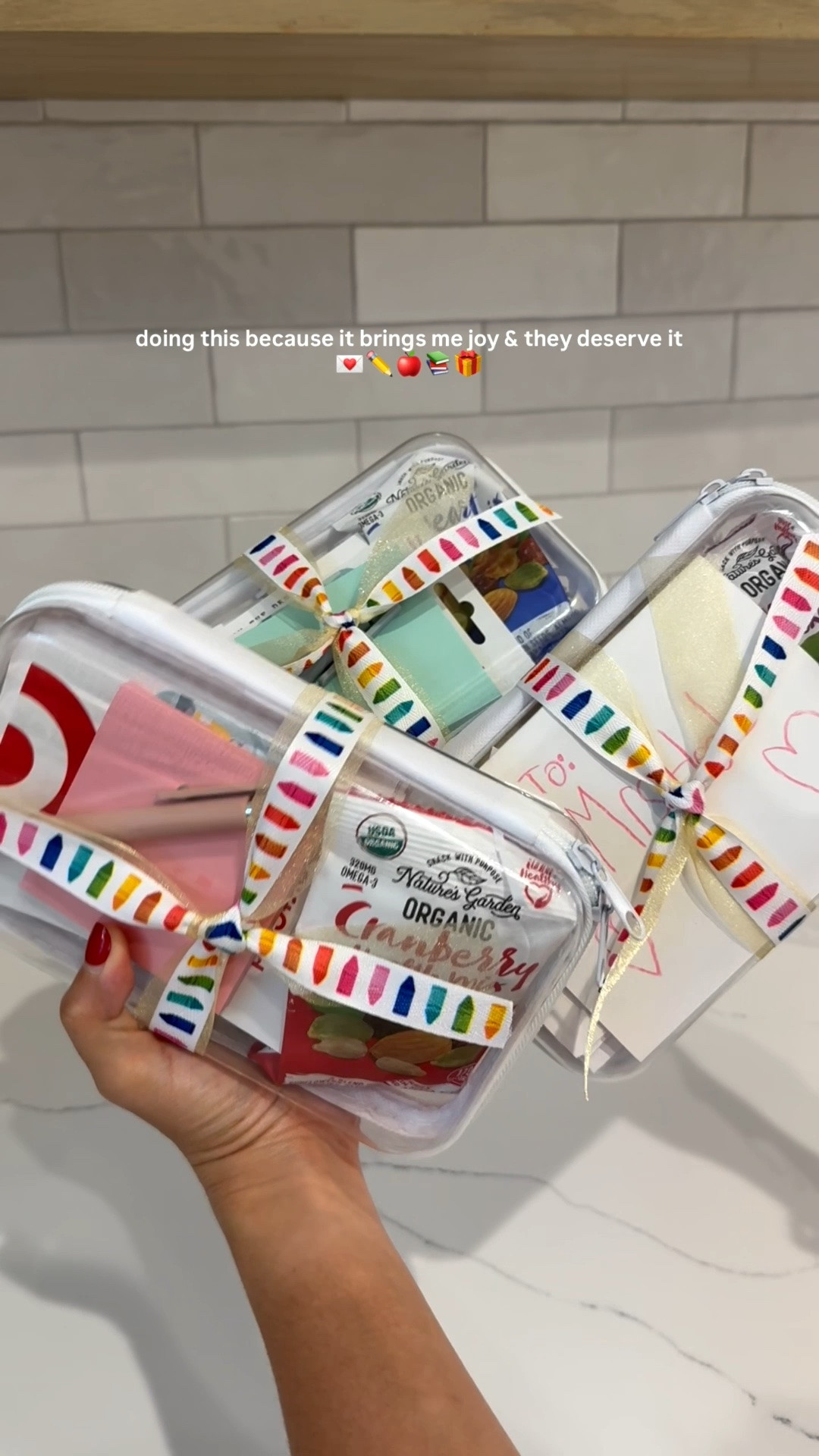 Let’s put together these teacher appreciation gifts! 

The note cards were ordered from Walgreens and designed on Canva - idea from @shelbyparks. 

The cute printable worksheet is from @thelettervee. 

If you have a Hobby Lobby nearby, the pencil cases are $1.99 and the ribbon is from there too!

Everything else is linked!

#LTKmomlife