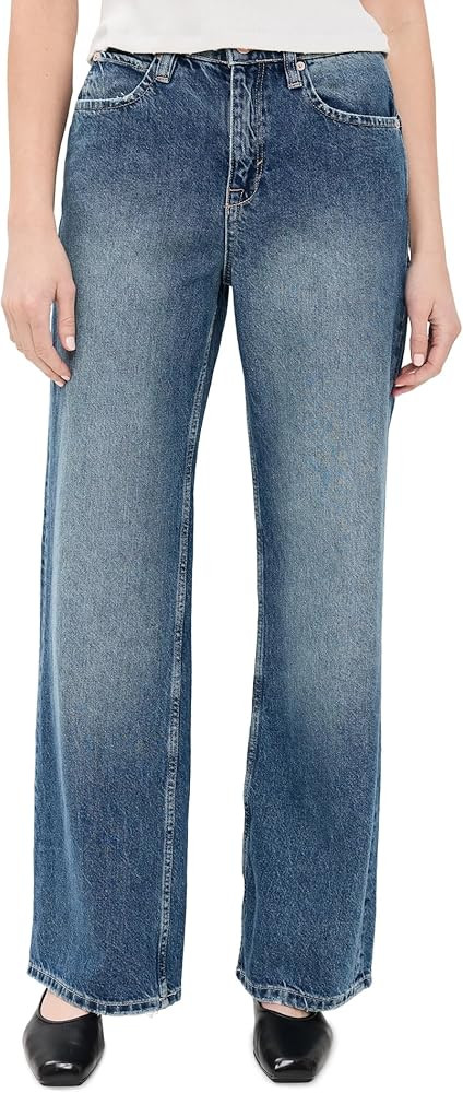 Free People Womens Tinsley Baggy High-Rise Skinny | Amazon (US)