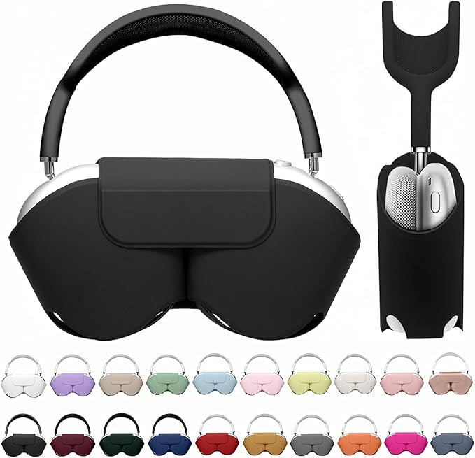 Maxjoy for Apple Airpods Max Smart Case Cover, Soft PU Leather Protective Cover Accessories for A... | Amazon (US)