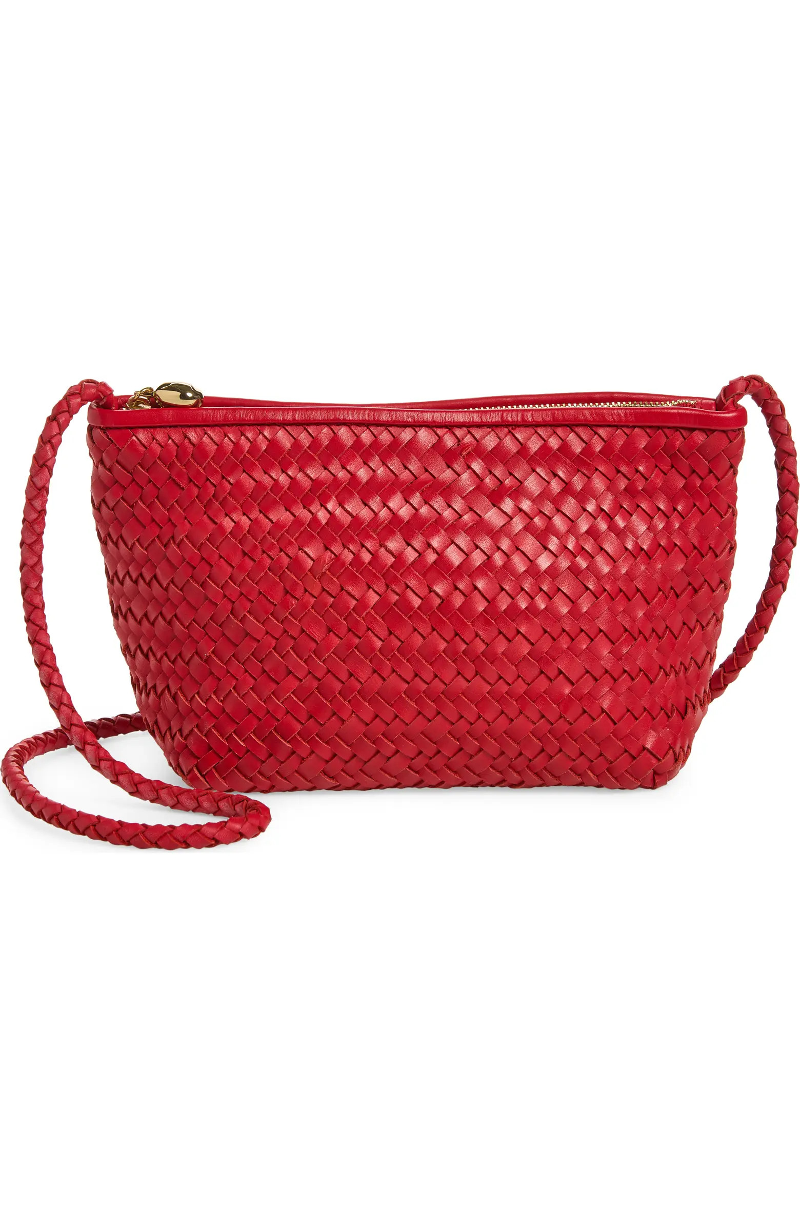 The Signature Woven Leather Crossbody Bag | Nordstrom