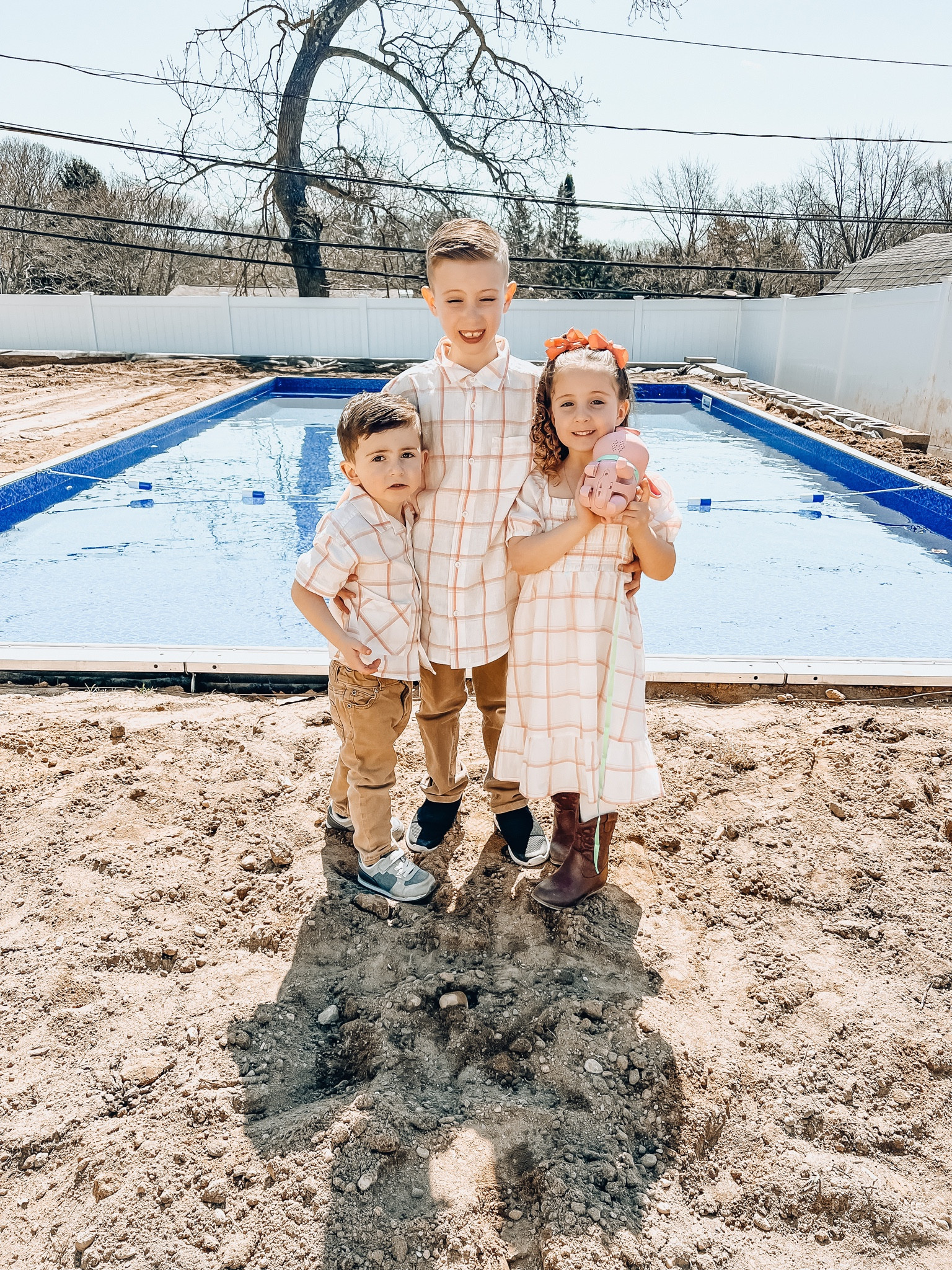 Family matching for Easter. It’s SUNNY but they wanted a picture by the pool 😅🥹♥️

#LTKfamily #LTKkids #LTKstyletip