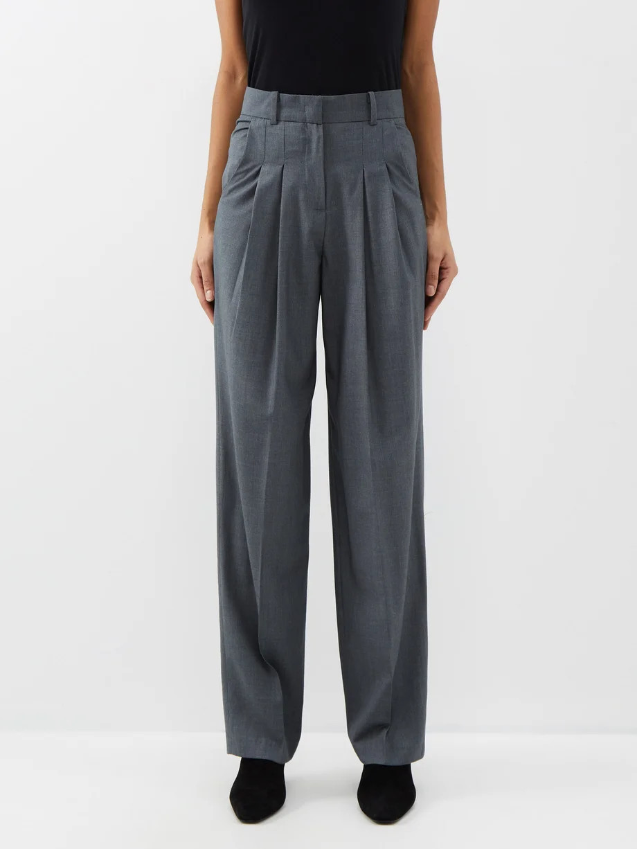 The Frankie ShopGelso pleated Tencel-blend trousers | Matches (UK)