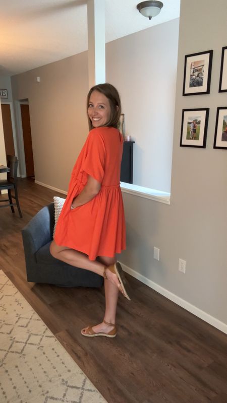 Perfect summer date night ootd! Easy to throw on, dress it up or down! Lightweight linen material is perfect for the hot summer days/nights! Plus… it has POCKETS! 

#LTKMidsize #LTKFindsUnder100 #LTKStyleTip