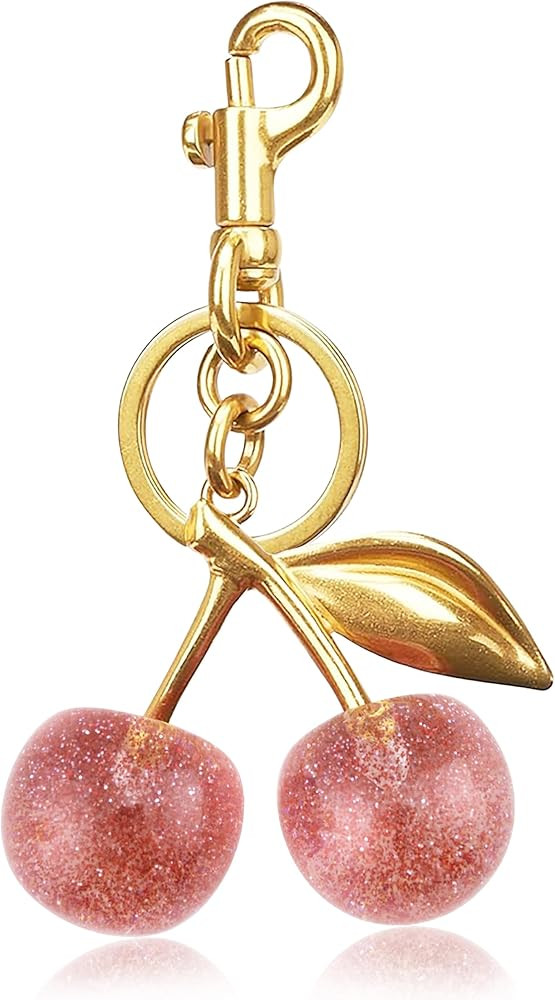 Cherry Keychain Bag Purse Charms For Handbags Cherry Accessories Mothers Day Birthday Ideas | Amazon (US)