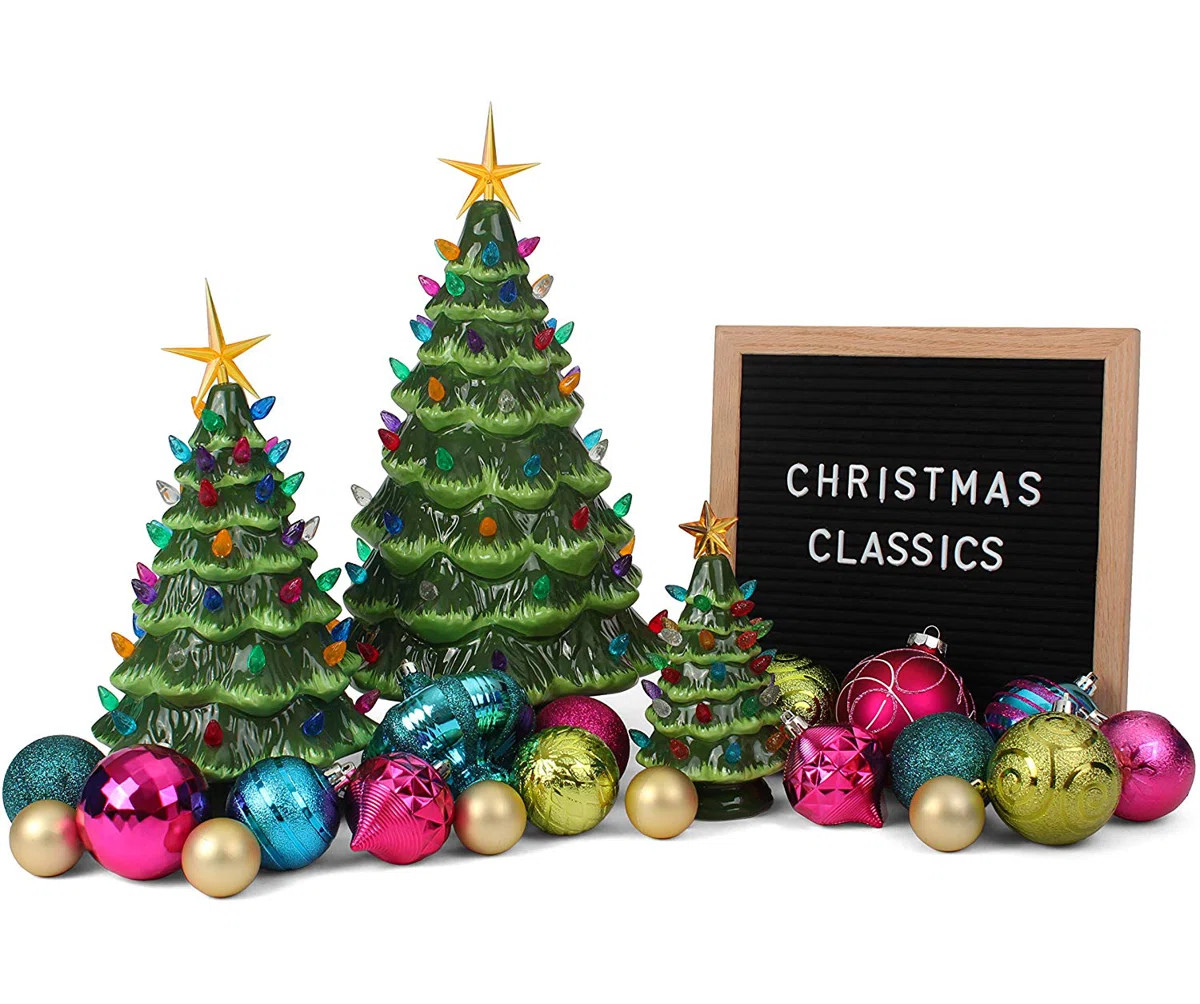 Ceramic Christmas Tree That Lights Ups-Inspired Vintage Christmas Tree-Indoor Christmas Decoratio... | Wayfair North America