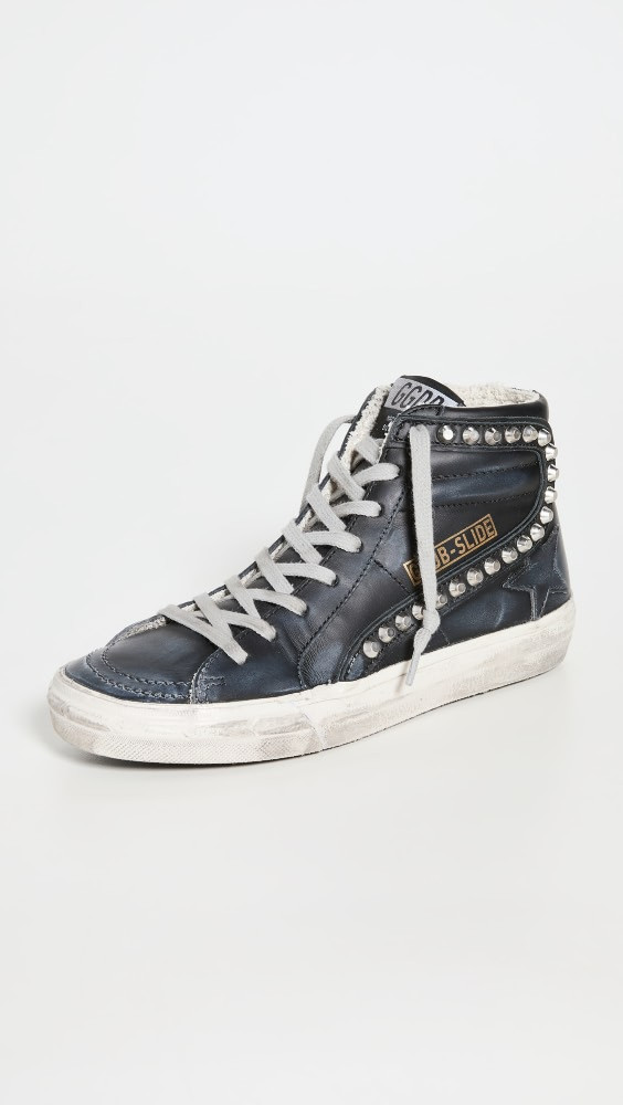 Golden Goose Studded Leather Slide Sneakers | Shopbop | Shopbop