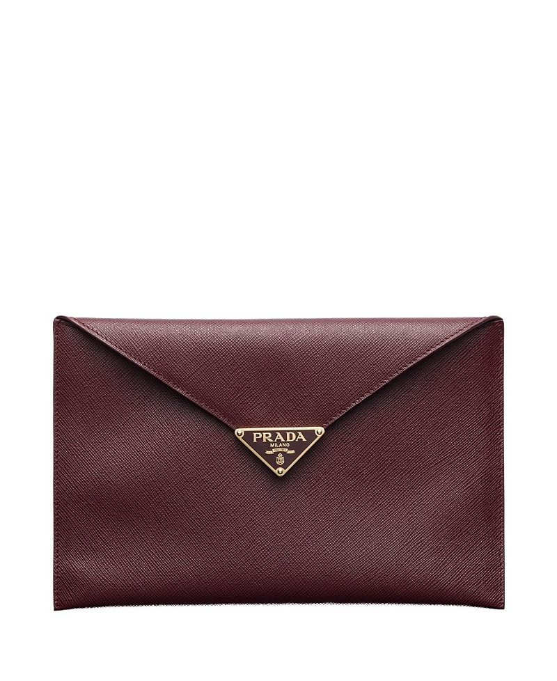 Prada Saffiano Leather Envelope Clutch | Bloomingdale's (US)