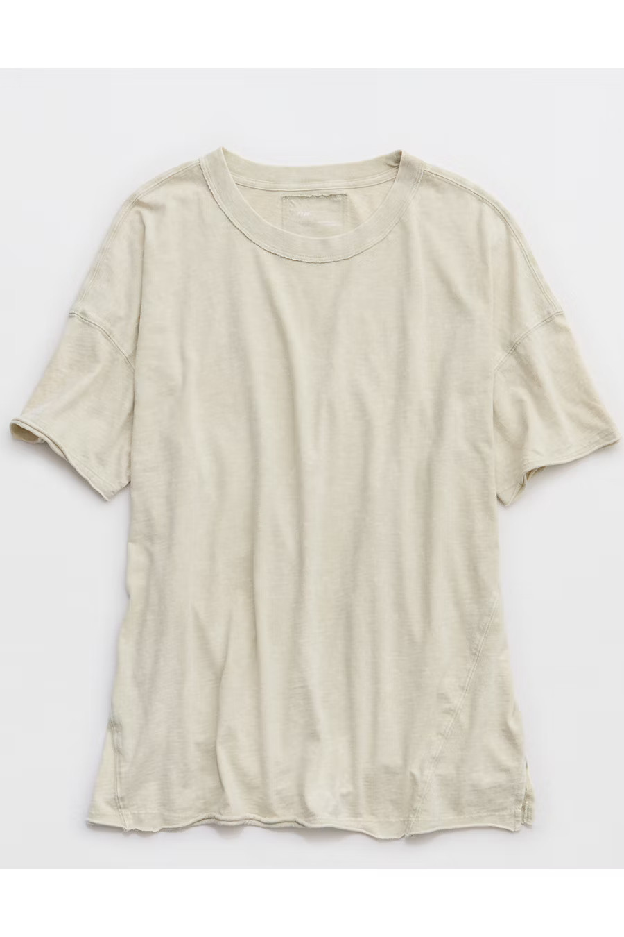 Aerie Oversized Crew Boyfriend T-Shirt Women's Green Sheen XXS | American Eagle Outfitters (US & CA)