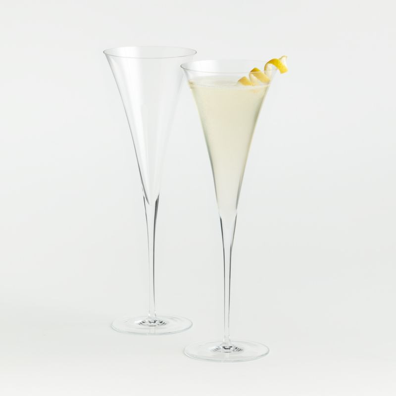 Enoteca Toasting Flutes, Set of 2 + Reviews | Crate and Barrel | Crate & Barrel