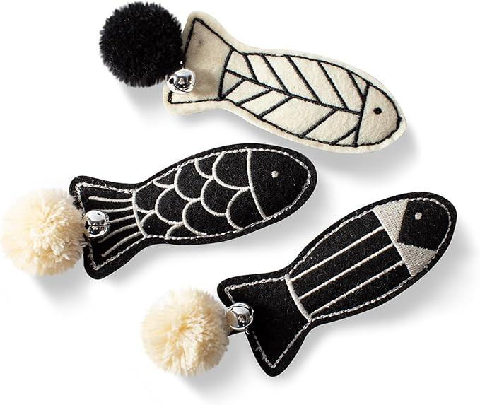 Fringe Studio, "Off The Scales Durable Cotton Canvas Cat Toy, 3PCS Set, PetShop Collection (90402... | Amazon (US)