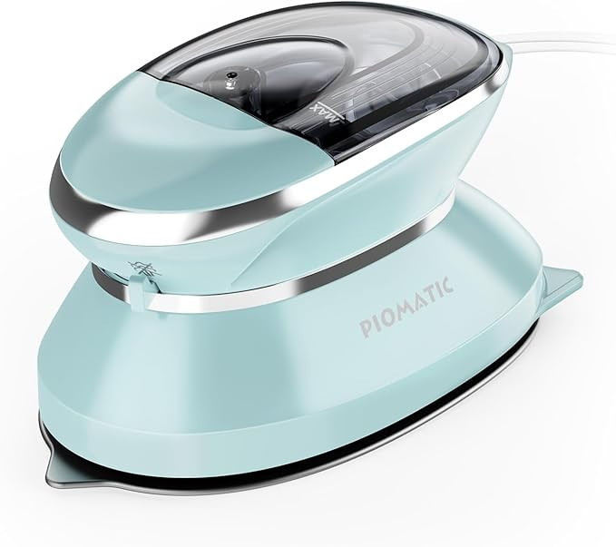 PIOMATIC Travel Iron Mini with Steam for Clothes with Dual Voltage, Portable Mini Ironing Machine... | Amazon (US)