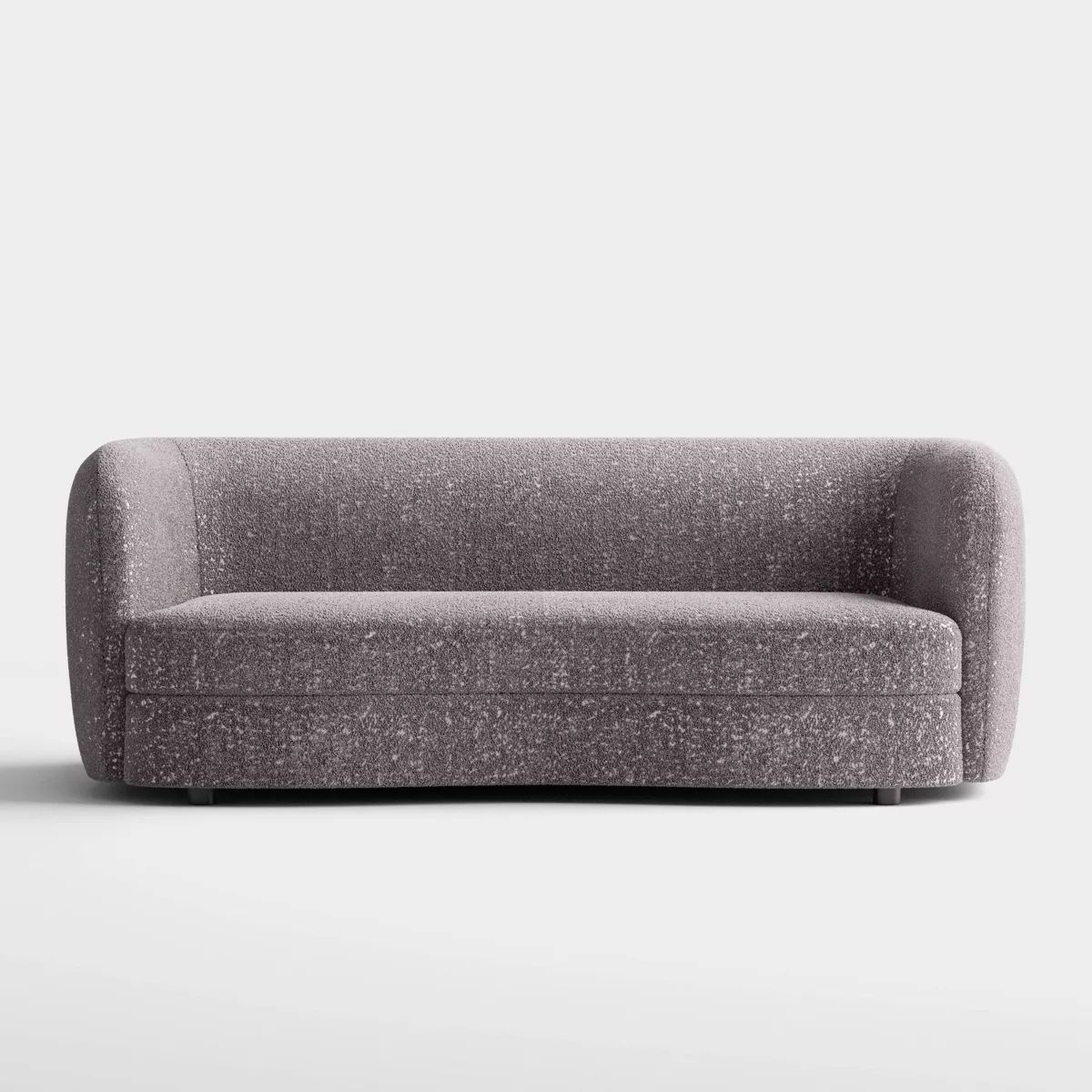 HOMES: Inside + Out 85" Pinehush Boho Curved Boucle Fabric Sofa with Pocket Coil Cushions | Target