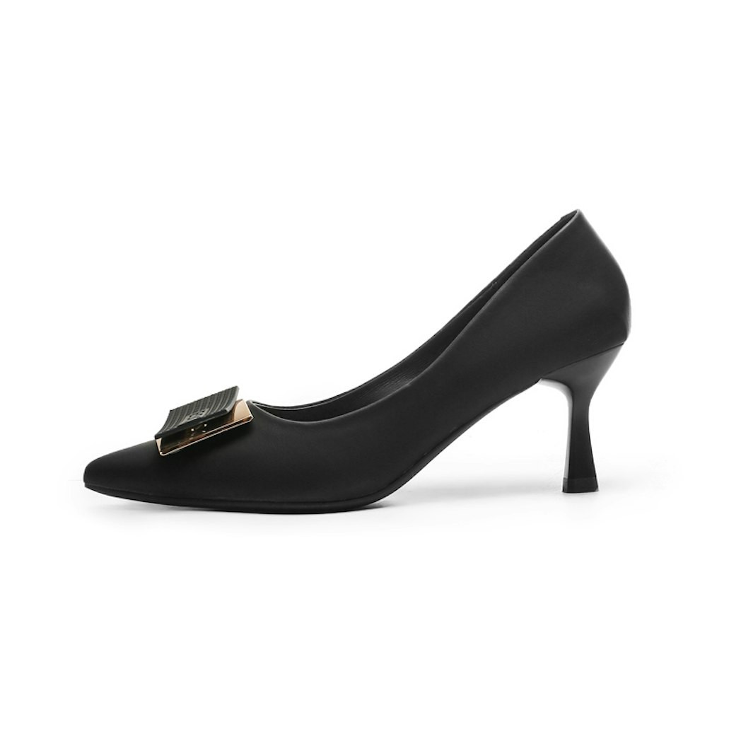 (W) Exull Q Synthetic Leather 'Elegant Black Pointed High Heels' US 8W | Novelship