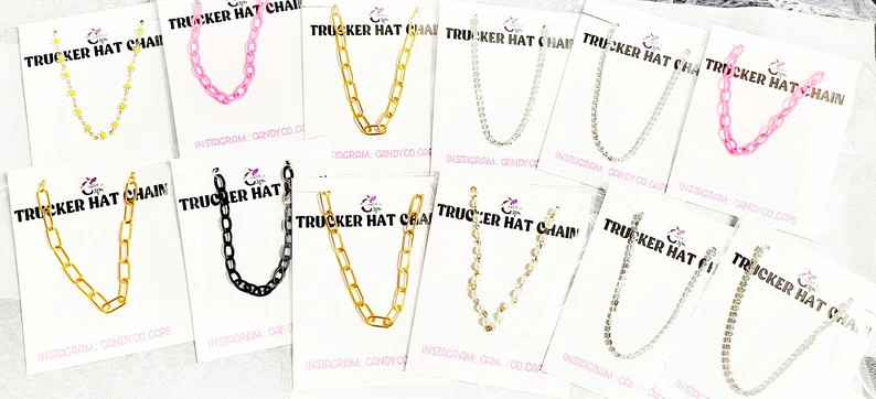 Sale Trucker Hat Chain Wholesale Heart Star Enamel Rhinestone Oval Heart Star Wholesale Bulk - Et... | Etsy (US)
