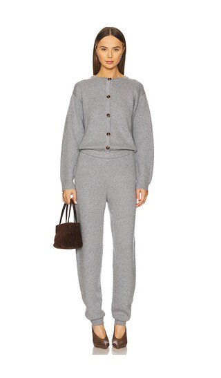 Wren Jumpsuit in Heathered Grey | Revolve Clothing (Global)