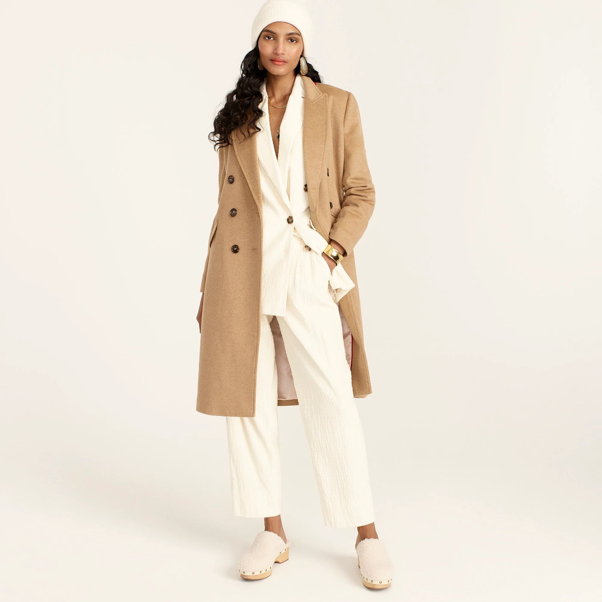 Double-breasted topcoat in Italian wool-cashmere | J.Crew US