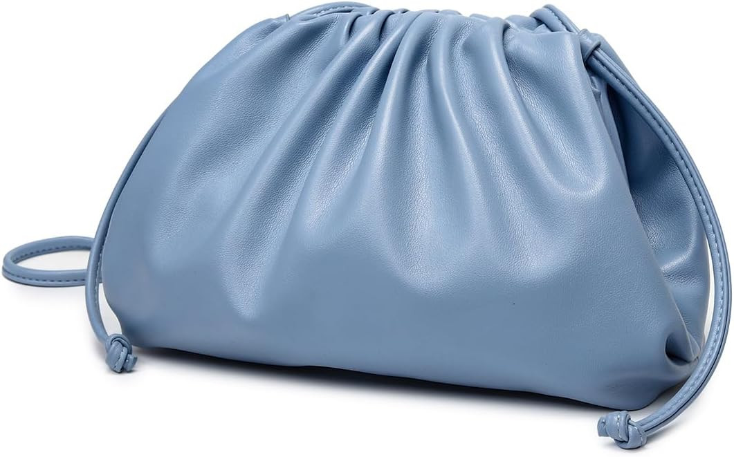 Huralona Dressy Pleated Vegan Leather Clutch Purse Super Soft Cloud Dumpling Clutch Bag for Women... | Amazon (US)