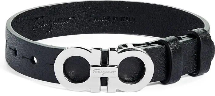 Salvatore Ferragamo Gancini Leather Bracelet | Nordstrom | Nordstrom