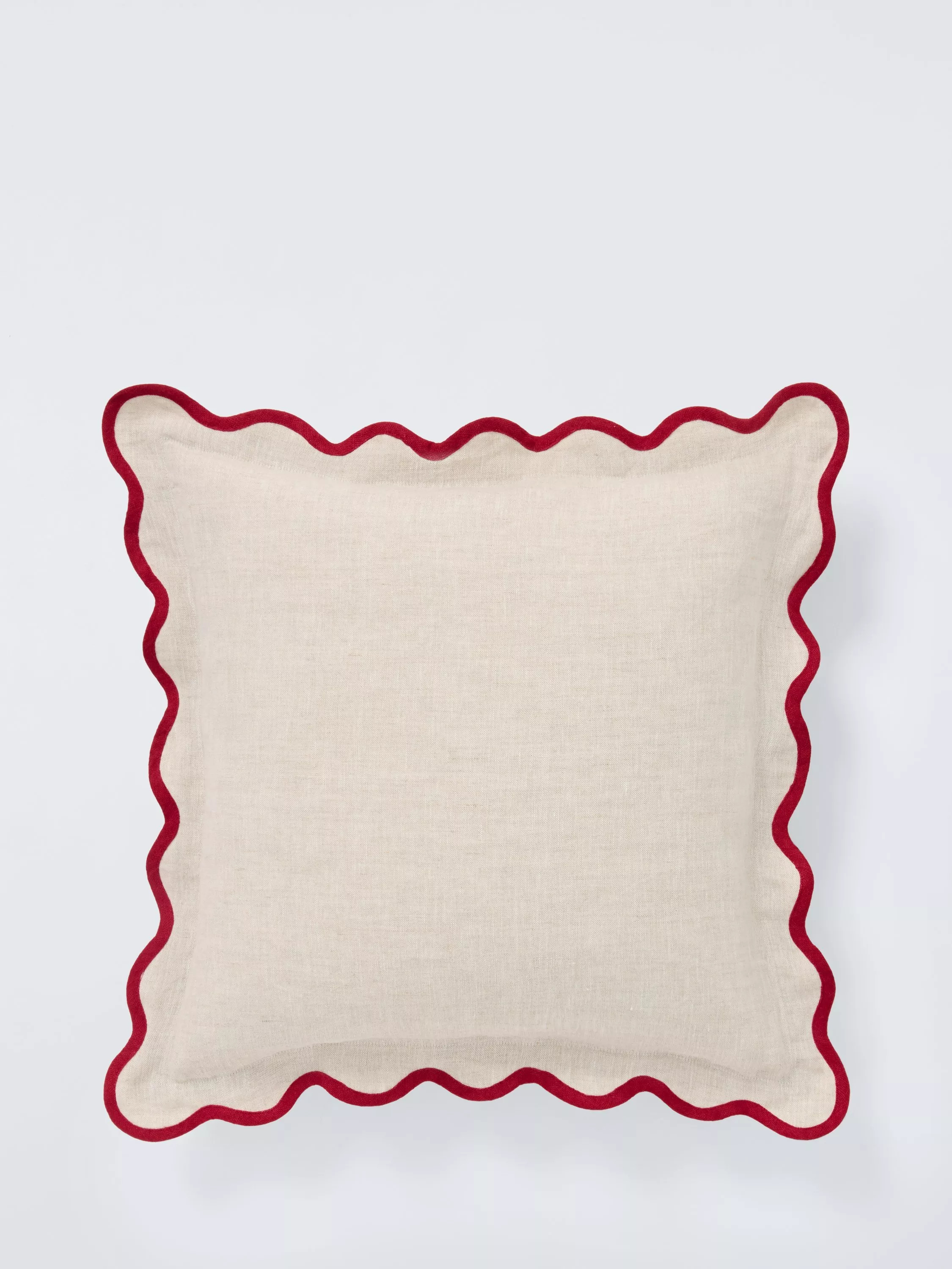 John Lewis Scalloped Linen Cushion | John Lewis (UK)