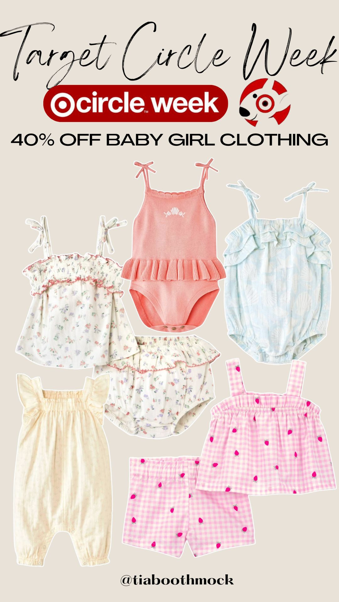 Target Circle Week finds for the littlest fashionistas 🎀 40% off baby girl clothing and these pieces are too cute to pass up

#LTKmomlife #LTKBaby #LTKKids