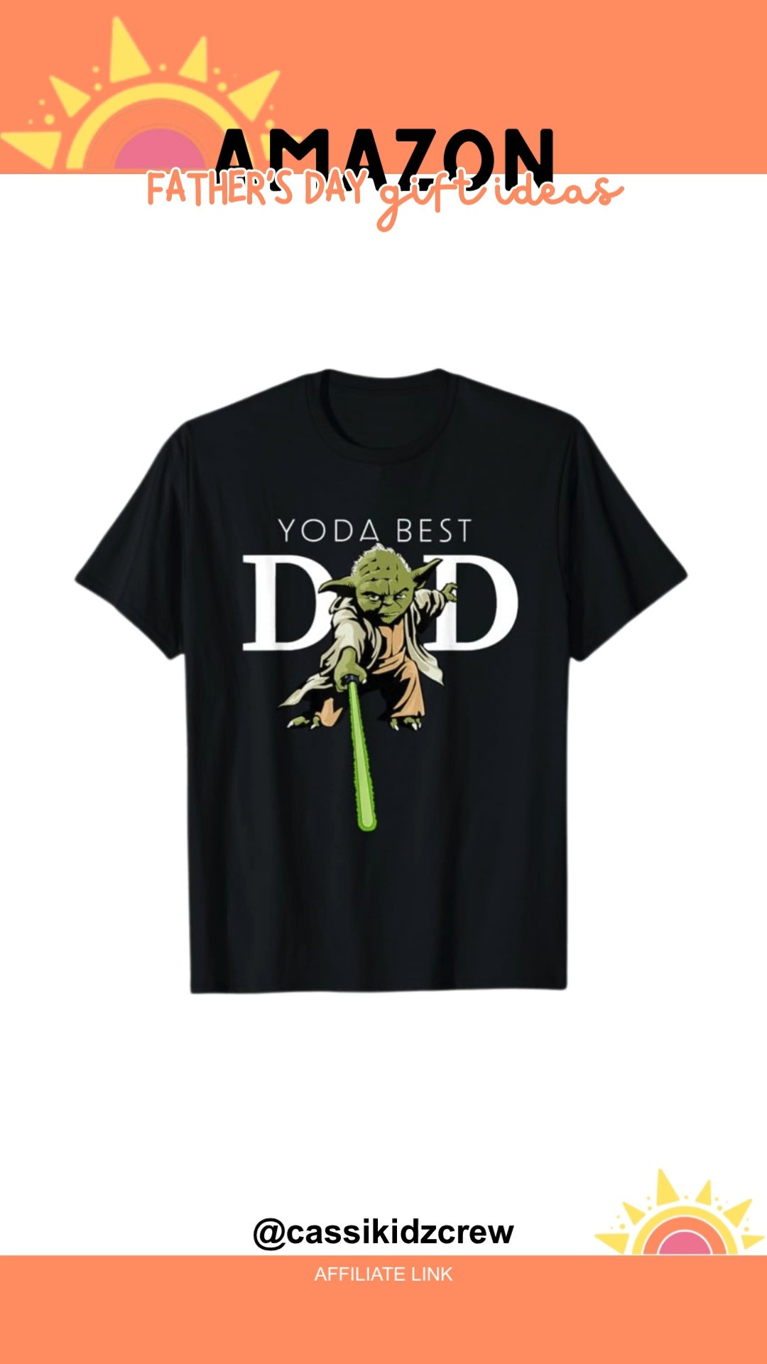 Star Wars Yoda Lightsaber Best Dad Father’s Day T‑Shirt brings galactic charm with a playful twist. Celebrate dad in Jedi style while keeping comfort and fandom perfectly aligned. 🌌👕💚  

#StarWars #Yoda #Lightsaber #BestDad #FathersDay #graphictee #mensfashion #gearforkids #familygift #fandomstyle 

 #LTKootd #LTKSaleAlert #LTKMens