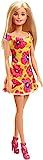 Barbie Doll, Blonde, Wearing Yellow and Pink Floral Dress | Amazon (US)