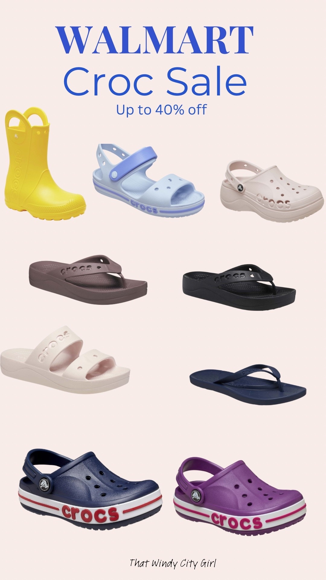 Crocs are on sale at Walmart up to 40 % off for the whole family! Today until 5/11! #croc #crocsale #sandalsale

#LTKSaleAlert #LTKKids #LTKMens