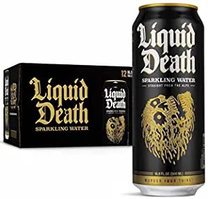 Liquid Death Sparkling Water, 16.9 oz. Tallboys (12-Pack) | Amazon (US)