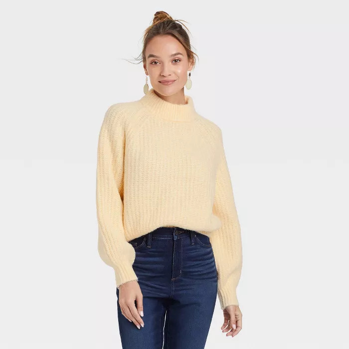 Women's Mock Turtleneck Pullover Sweater - Universal Thread™ | Target