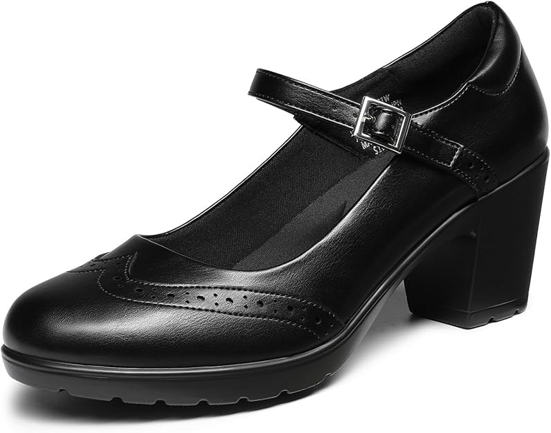 DREAM PAIRS Women's Oxfords Mary Jane Dress Shoes Heels for Women | Amazon (US)