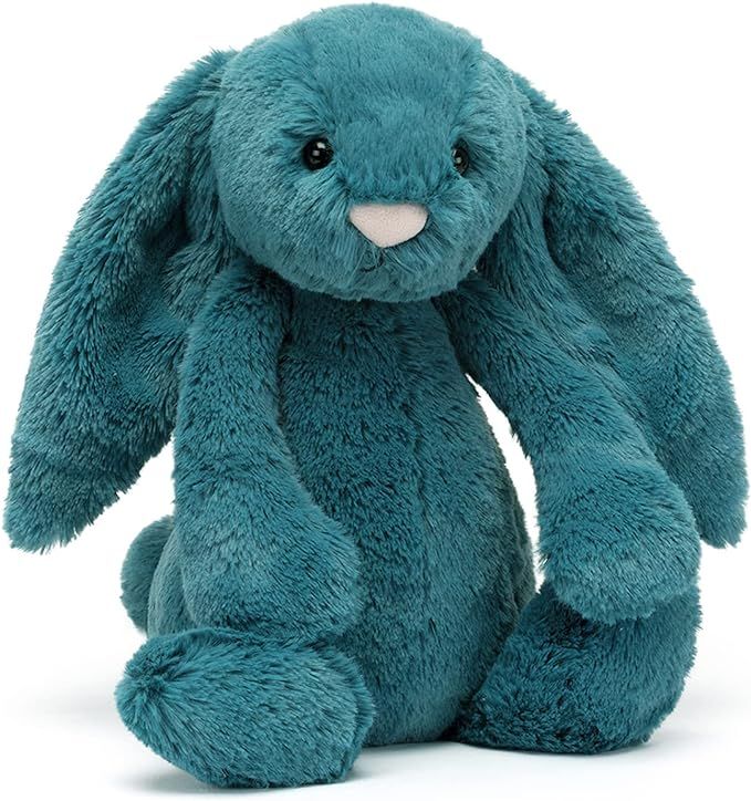 Jellycat Bashful Mineral Blue Bunny Stuffed Animal, Medium | Amazon (US)