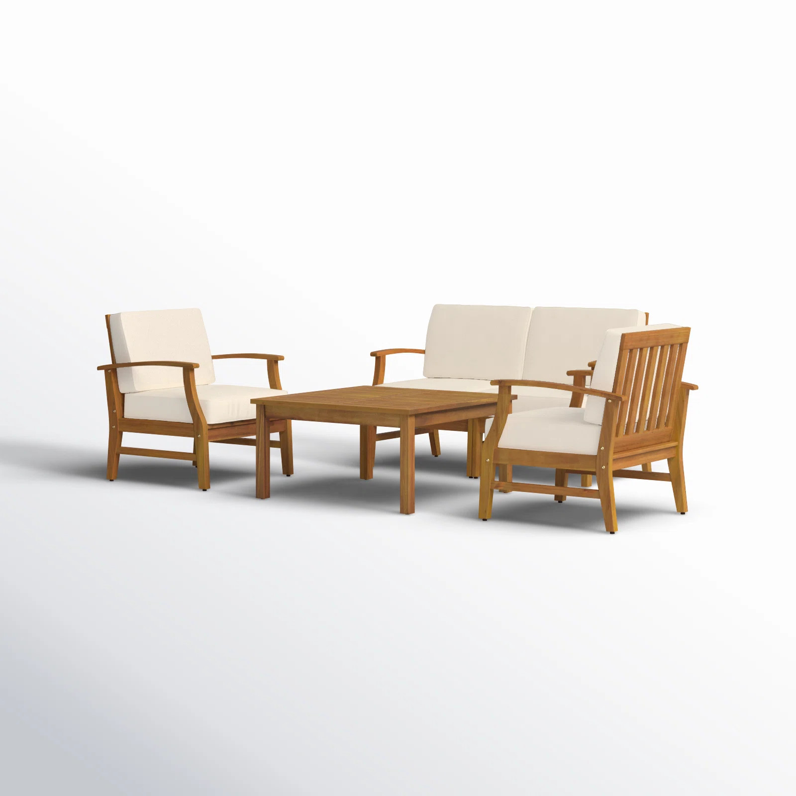 Theodore Acacia 4 - Person Patio Conversation Sets with Cushions | Wayfair North America
