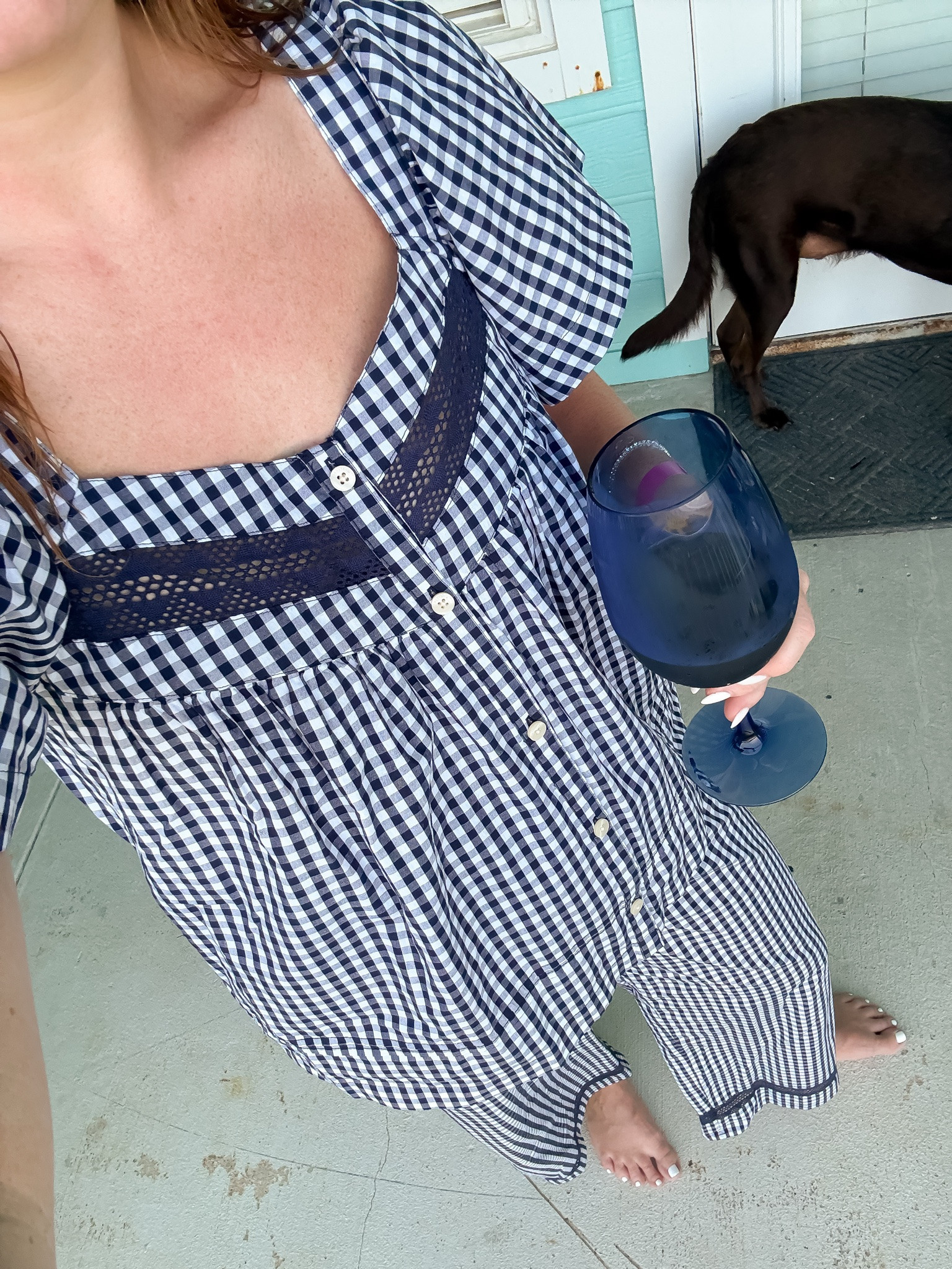 Size: Small

Vacation mornings call for cozy pajamas and coffee on the porch. This Nordstrom sale gingham set is lightweight, breathable, and one you’ll want to wear long after your trip is over.

SEO: gingham pajamas, women’s pajama set, vacation pajamas, summer sleepwear, cozy loungewear