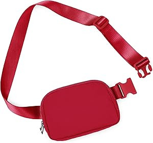 ODODOS Everywhere Belt Bag with Adjustable Strap, Small Waist Pouch Fanny Pack for Workout Runnin... | Amazon (US)
