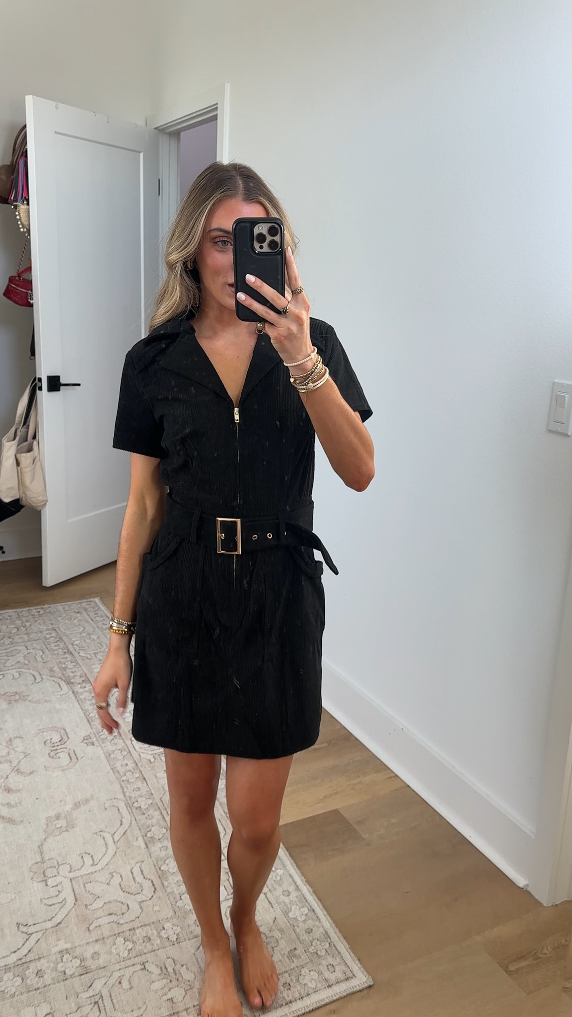 Amazon size small Women's Corduroy Mini Dress Short Sleeve Lapel Zip Up Belted Cowgirl Dresses with Pockets


#LTKSaleAlert #LTKootd #LTKgrwm