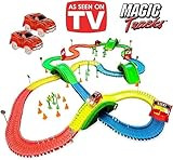 Ontel Magic Tracks Mega Set - 2 LED Race Cars and 18 ft. of Flexible, Bendable Glow in The Dark R... | Amazon (US)
