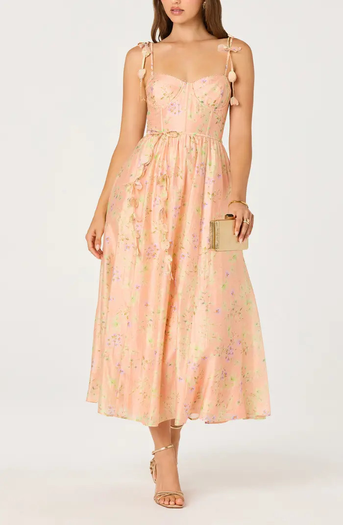 Halcyon Floral Print A-Line Dress | Nordstrom