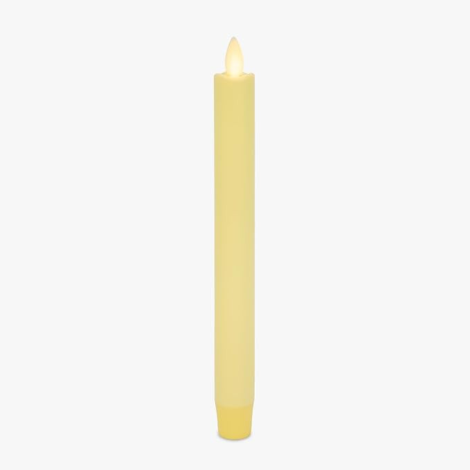Luminara - Flameless Battery Operated Taper Candle - Lemon Chiffon - Pack of 1-1x9.5 - LED Flicke... | Amazon (US)